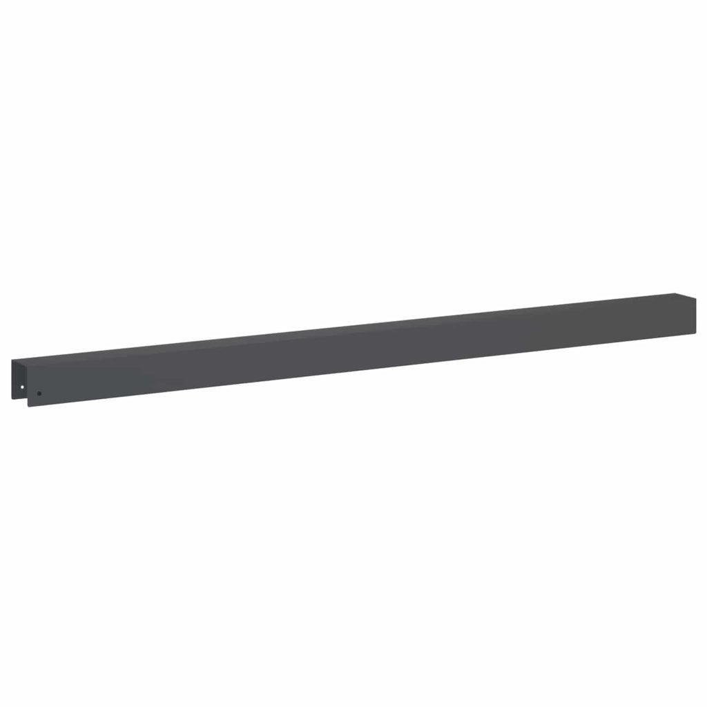 vidaXL Profil nakładkowy ogrodowy 2 szt. 100 x 5 x 5 cm Stal