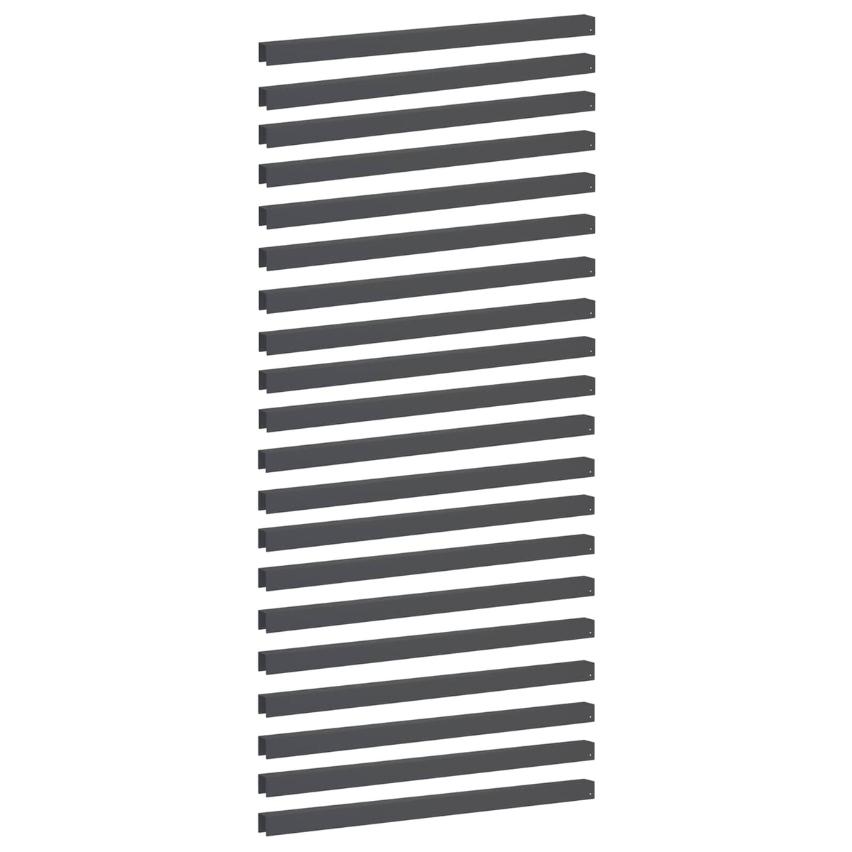 vidaXL Profil nakładkowy ogrodowy 20 szt. 100 x 5 x 5 cm Stal