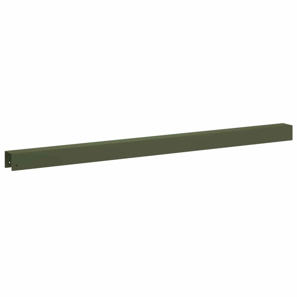 vidaXL Profil nakładkowy ogrodowy 20 szt. 100 x 5 x 5 cm Stal