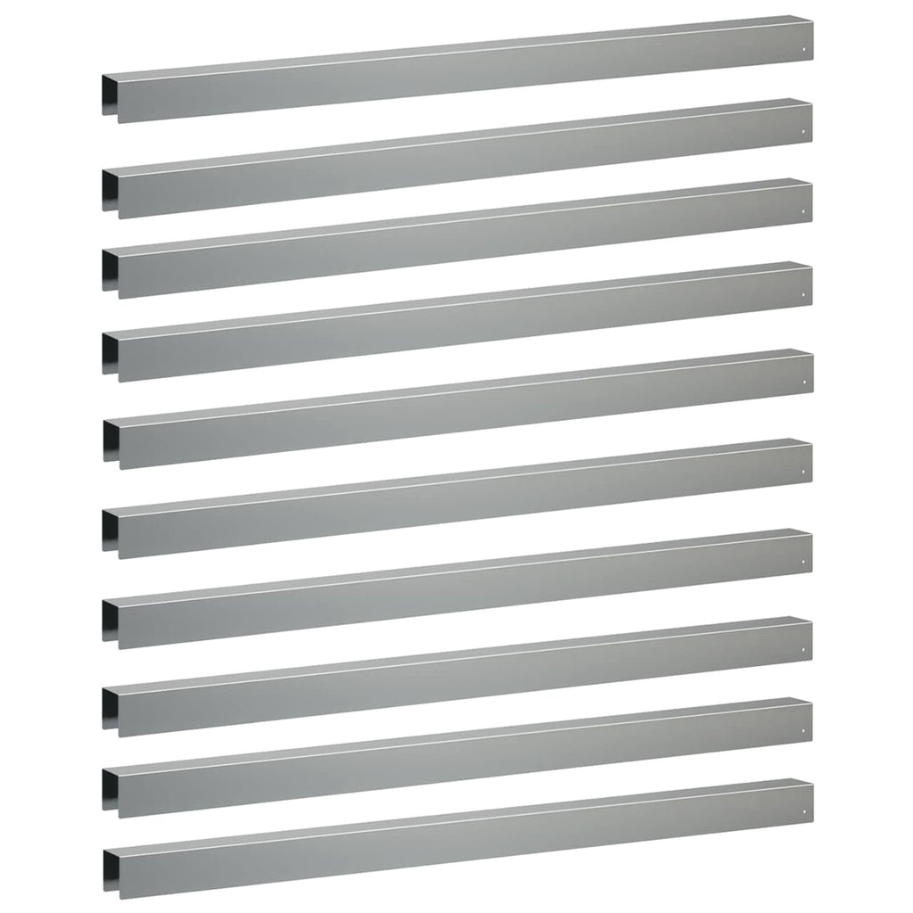 vidaXL Profil nakładkowy ogrodowy 10 szt. 100 x 5 x 5 cm