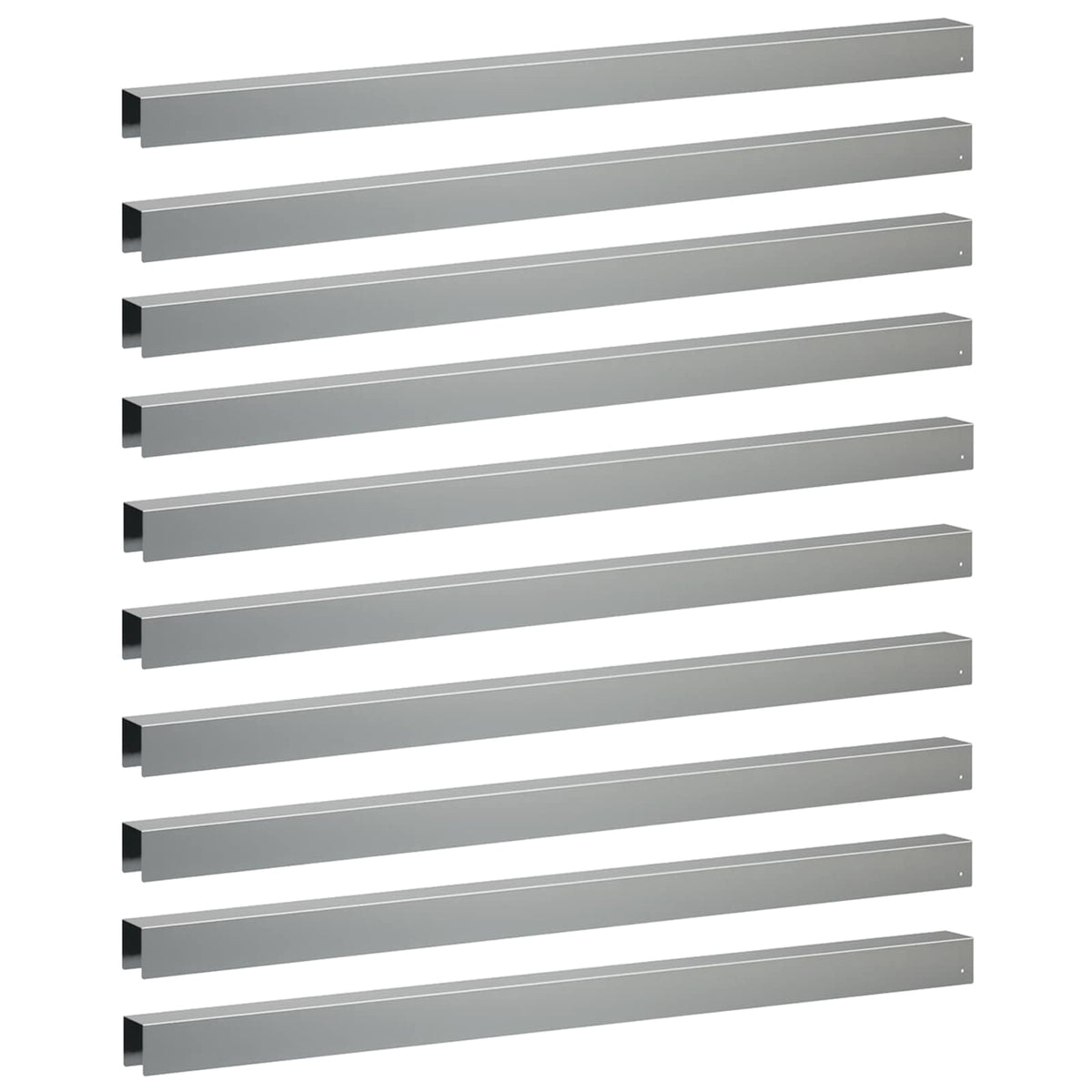 vidaXL Profil nakładkowy ogrodowy 10 szt. 100 x 5 x 5 cm