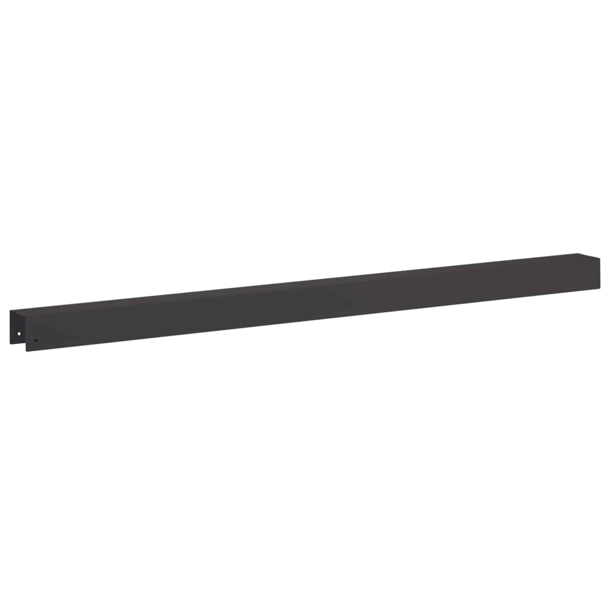 vidaXL Profil nakładkowy ogrodowy 2 szt. 100 x 6 x 5 cm Stal Czarny