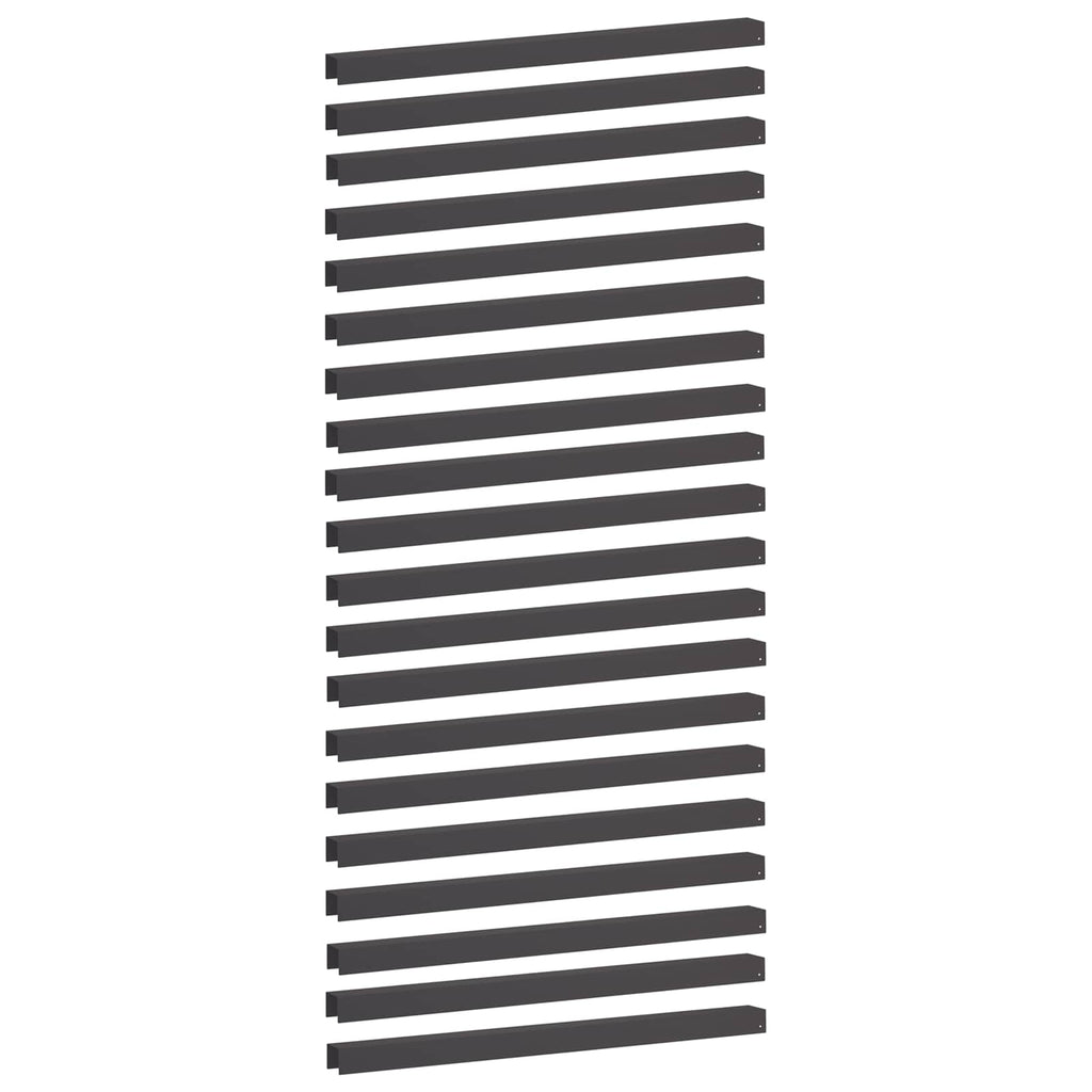 vidaXL Profil nakładkowy ogrodowy 20 szt. 100 x 6 x 5 cm Stal Czarny
