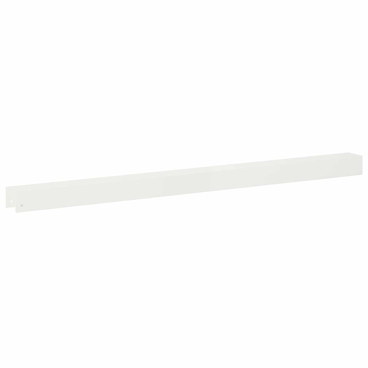 vidaXL Profil nakładkowy ogrodowy 2 szt. 100 x 6 x 5 cm Stal Biały