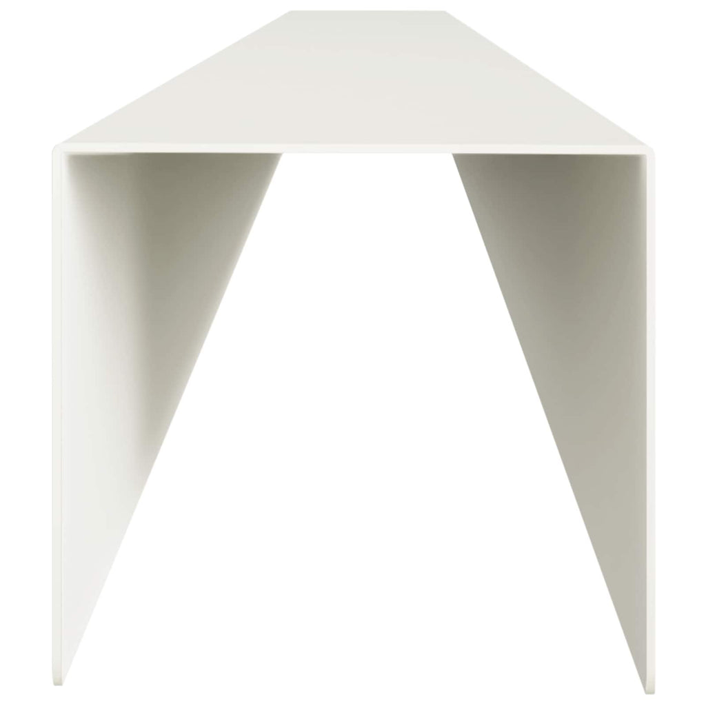 vidaXL Profil nakładkowy ogrodowy 10 szt. 100 x 6 x 5 cm Stal Biały