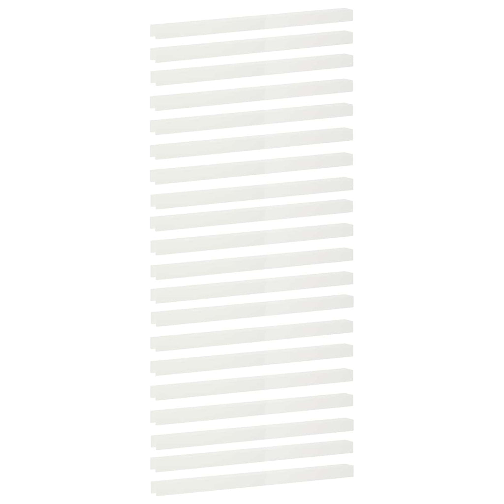 vidaXL Profil nakładkowy ogrodowy 20 szt. 100 x 6 x 5 cm Stal Biały