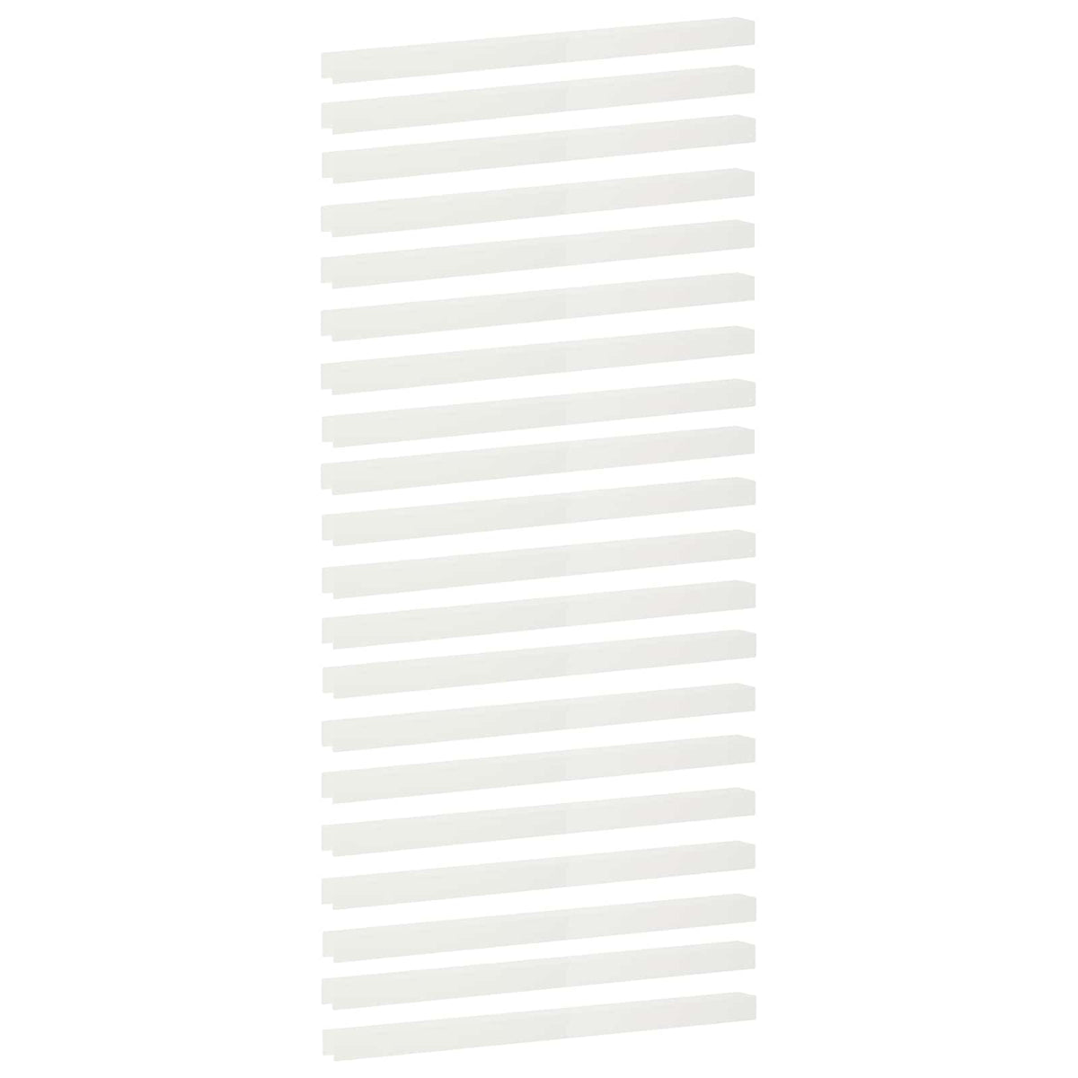vidaXL Profil nakładkowy ogrodowy 20 szt. 100 x 6 x 5 cm Stal Biały