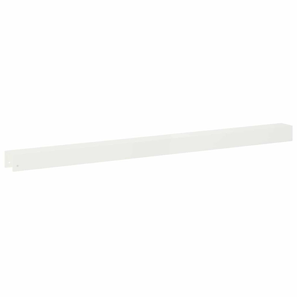 vidaXL Profil nakładkowy ogrodowy 20 szt. 100 x 6 x 5 cm Stal Biały