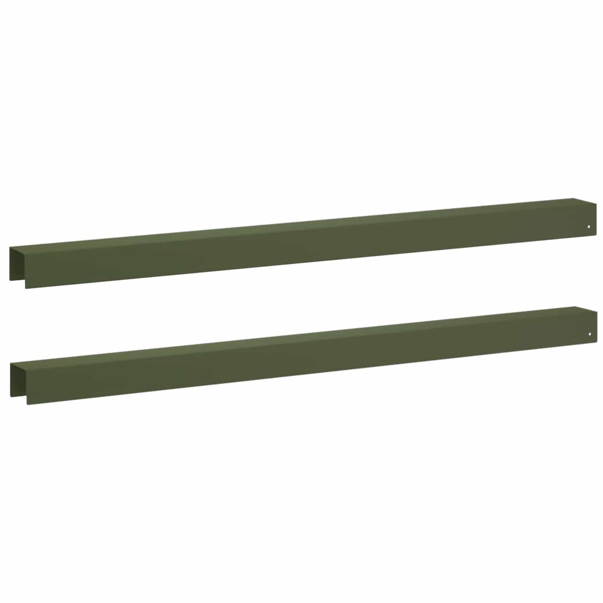 vidaXL Profil nakładkowy ogrodowy 2 szt. 100 x 6 x 5 cm Stal