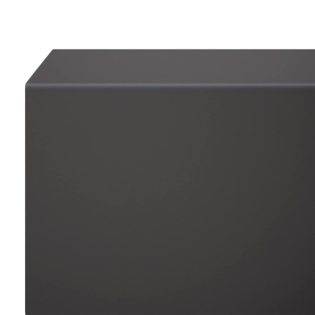 vidaXL Profil nakładkowy ogrodowy 2 szt. 100 x 10 x 5 cm Stal Czarny
