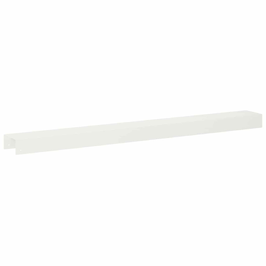 vidaXL Profil nakładkowy ogrodowy 2 szt. 100 x 10 x 5 cm Stal Biały
