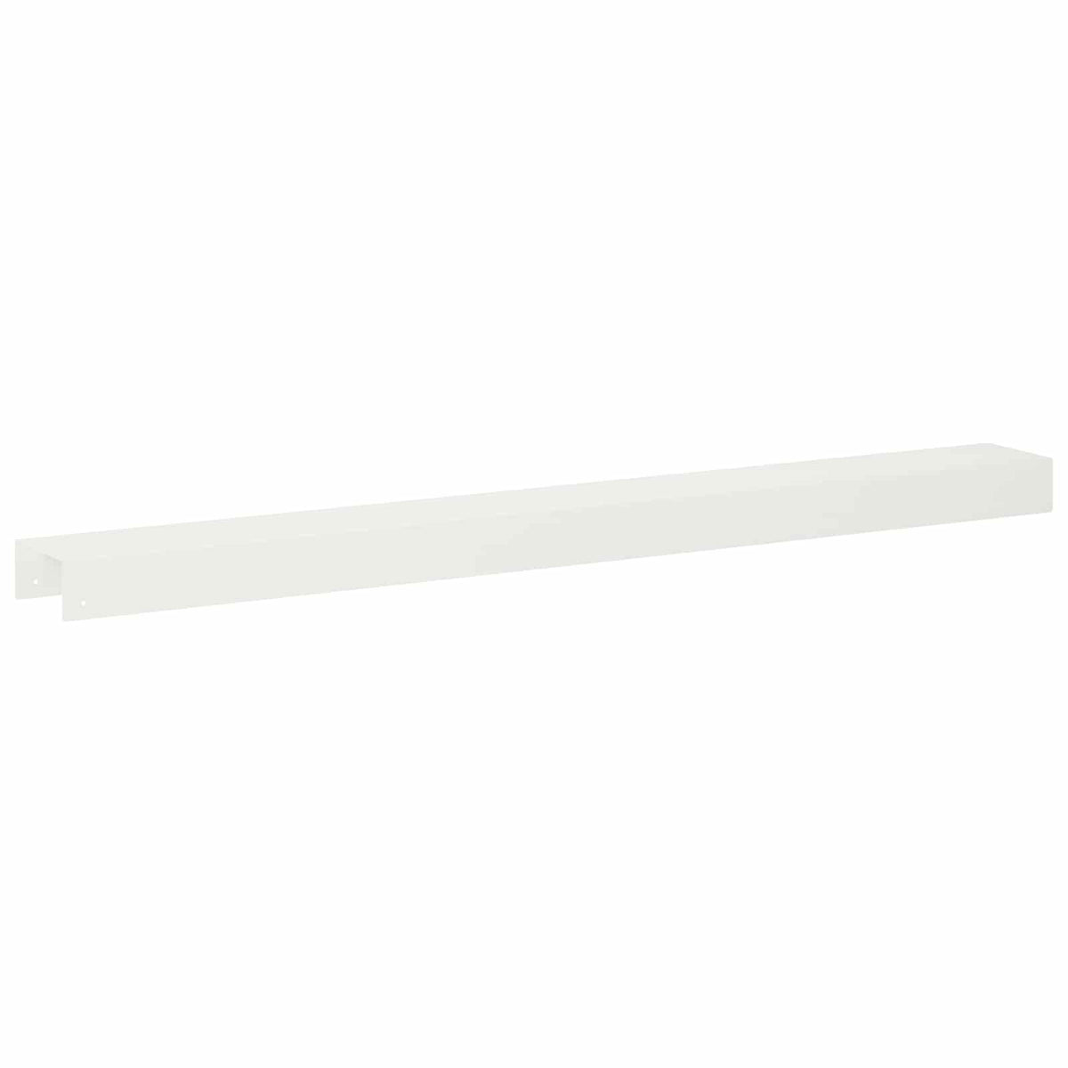 vidaXL Profil nakładkowy ogrodowy 2 szt. 100 x 10 x 5 cm Stal Biały