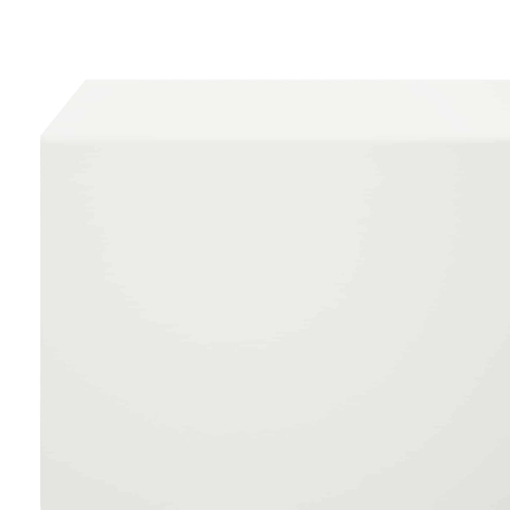 vidaXL Profil nakładkowy ogrodowy 20 szt. 100 x 10 x 5 cm Stal Biały