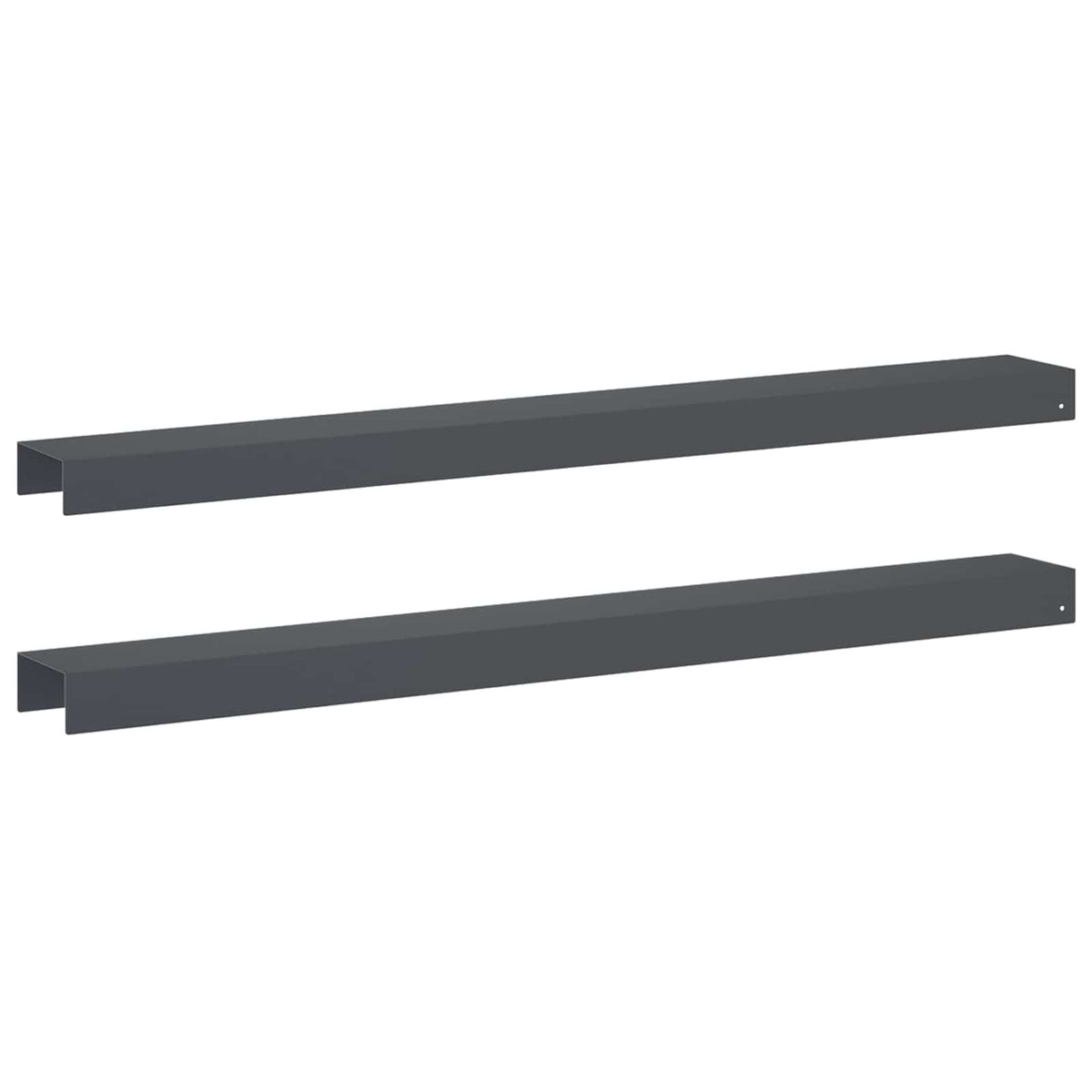 vidaXL Profil nakładkowy ogrodowy 2 szt. 100 x 10 x 5 cm Stal