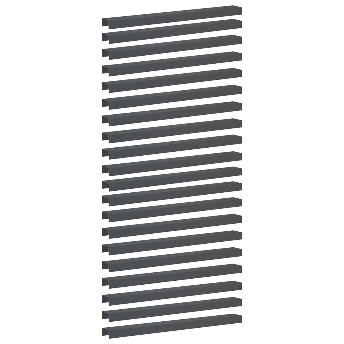 vidaXL Profil nakładkowy ogrodowy 20 szt. 100 x 10 x 5 cm Stal