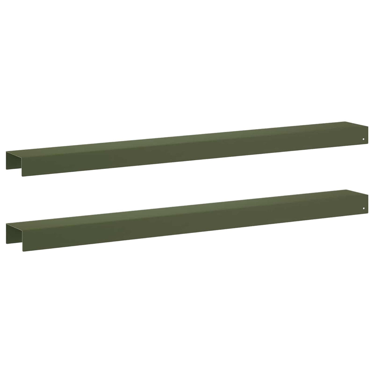 vidaXL Profil nakładkowy ogrodowy 2 szt. 100 x 10 x 5 cm Stal