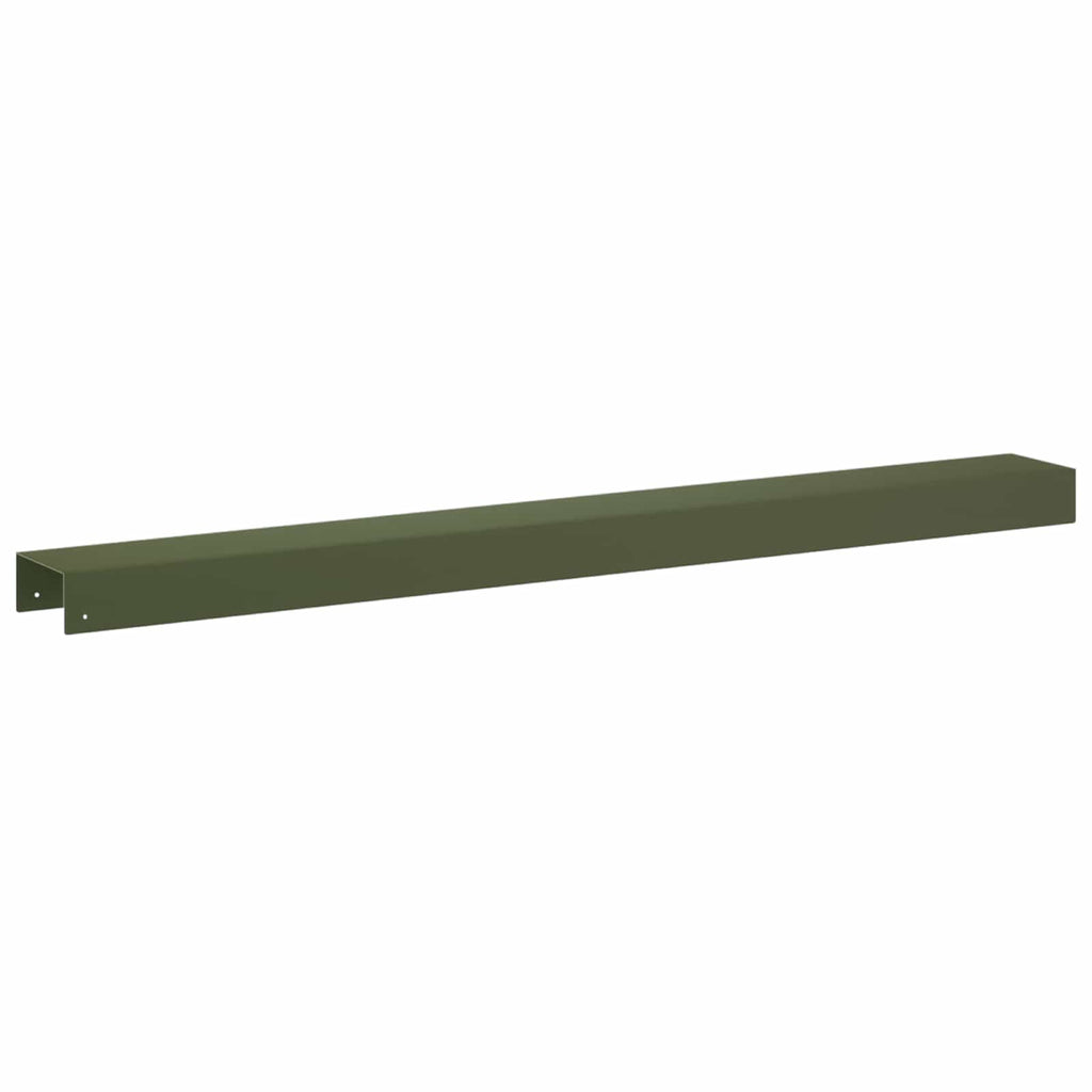 vidaXL Profil nakładkowy ogrodowy 2 szt. 100 x 10 x 5 cm Stal