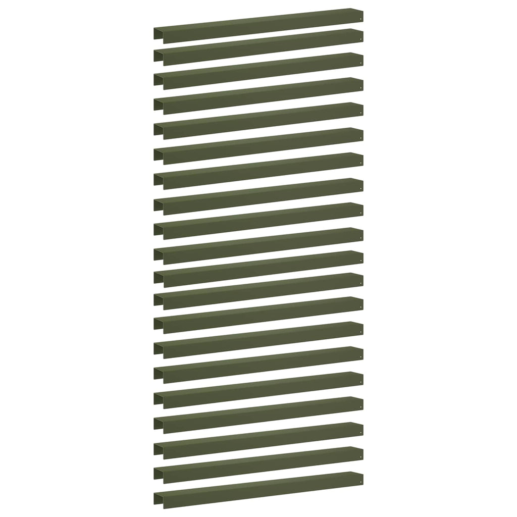 vidaXL Profil nakładkowy ogrodowy 20 szt. 100 x 10 x 5 cm Stal