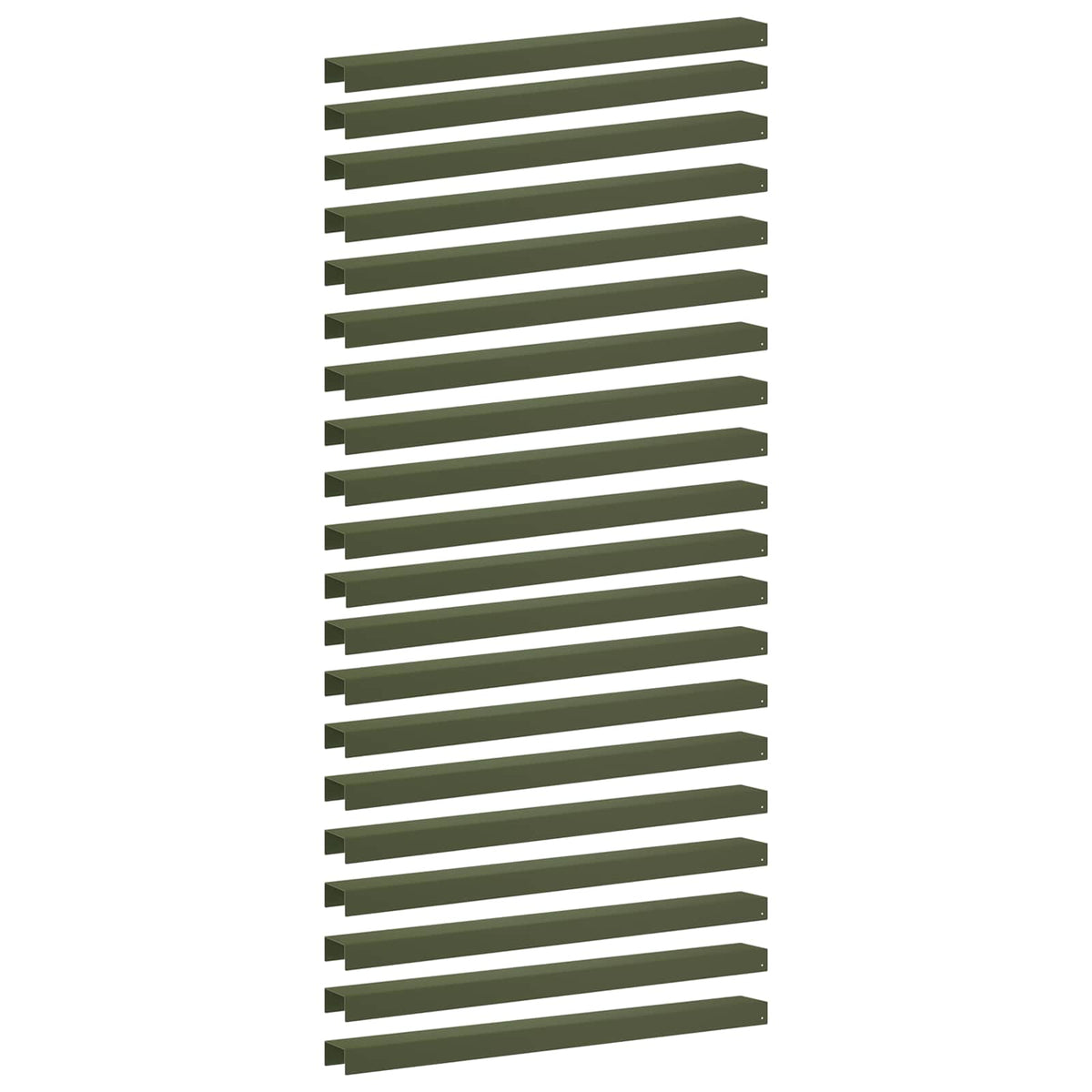 vidaXL Profil nakładkowy ogrodowy 20 szt. 100 x 10 x 5 cm Stal