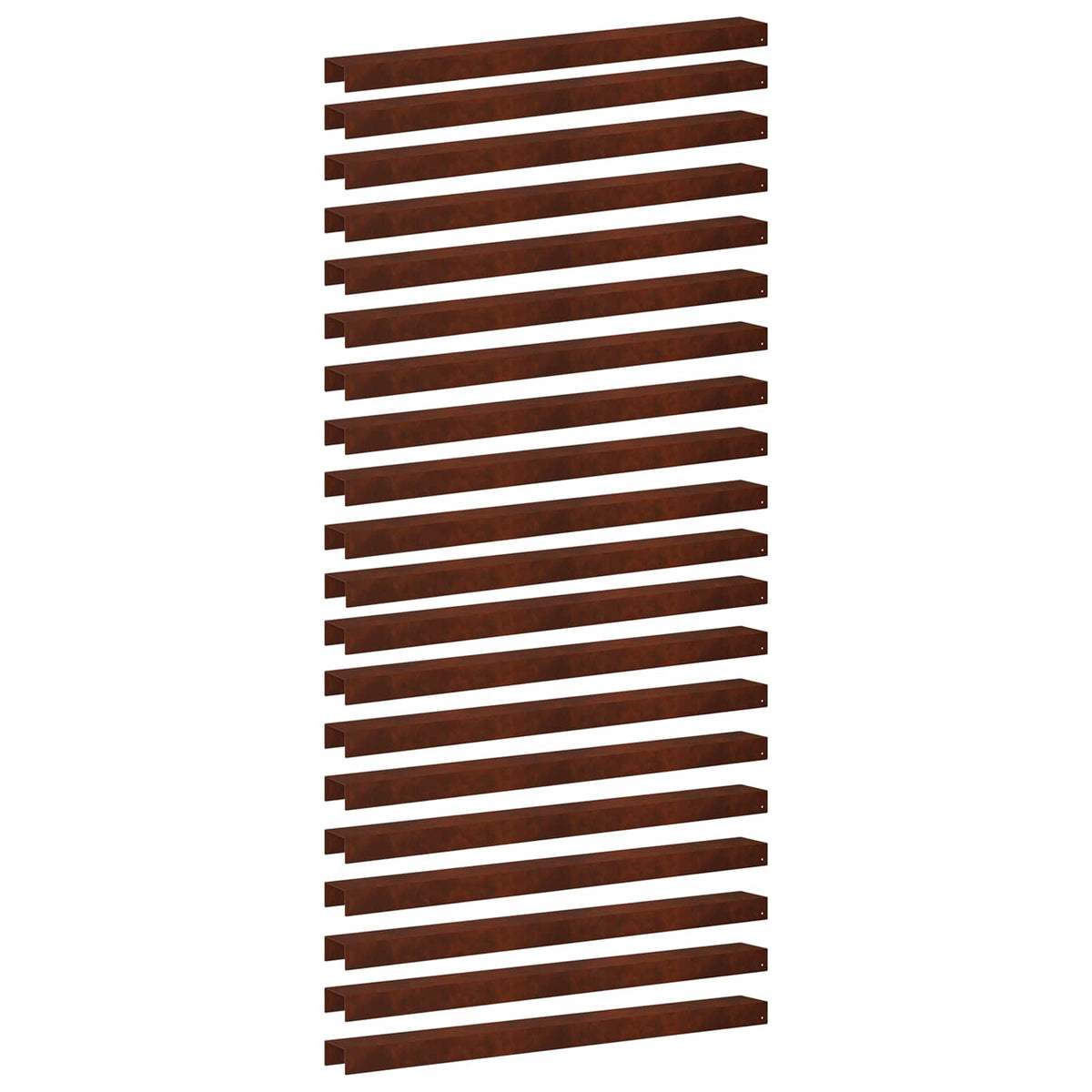 vidaXL Profil nakładkowy ogrodowy 20 szt. 100 x 10 x 5 cm