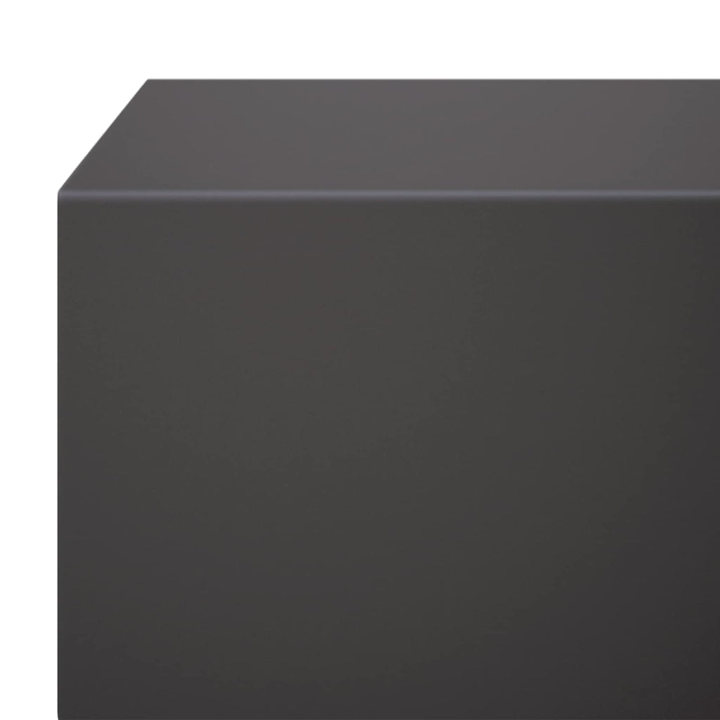 vidaXL Profil nakładkowy ogrodowy 10 szt. 100 x 15 x 5 cm Stal Czarny