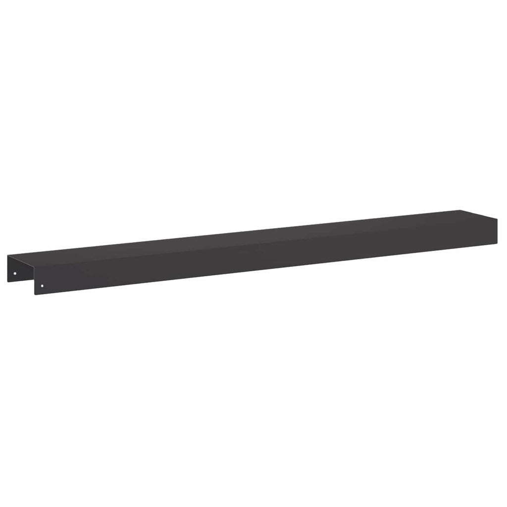 vidaXL Profil nakładkowy ogrodowy 10 szt. 100 x 15 x 5 cm Stal Czarny