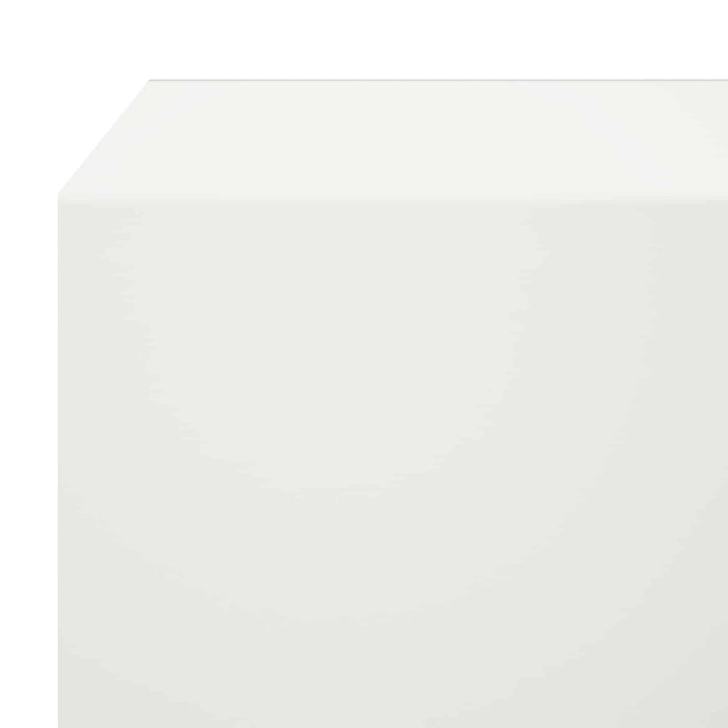 vidaXL Profil nakładkowy ogrodowy 10 szt. 100 x 15 x 5 cm Stal Biały
