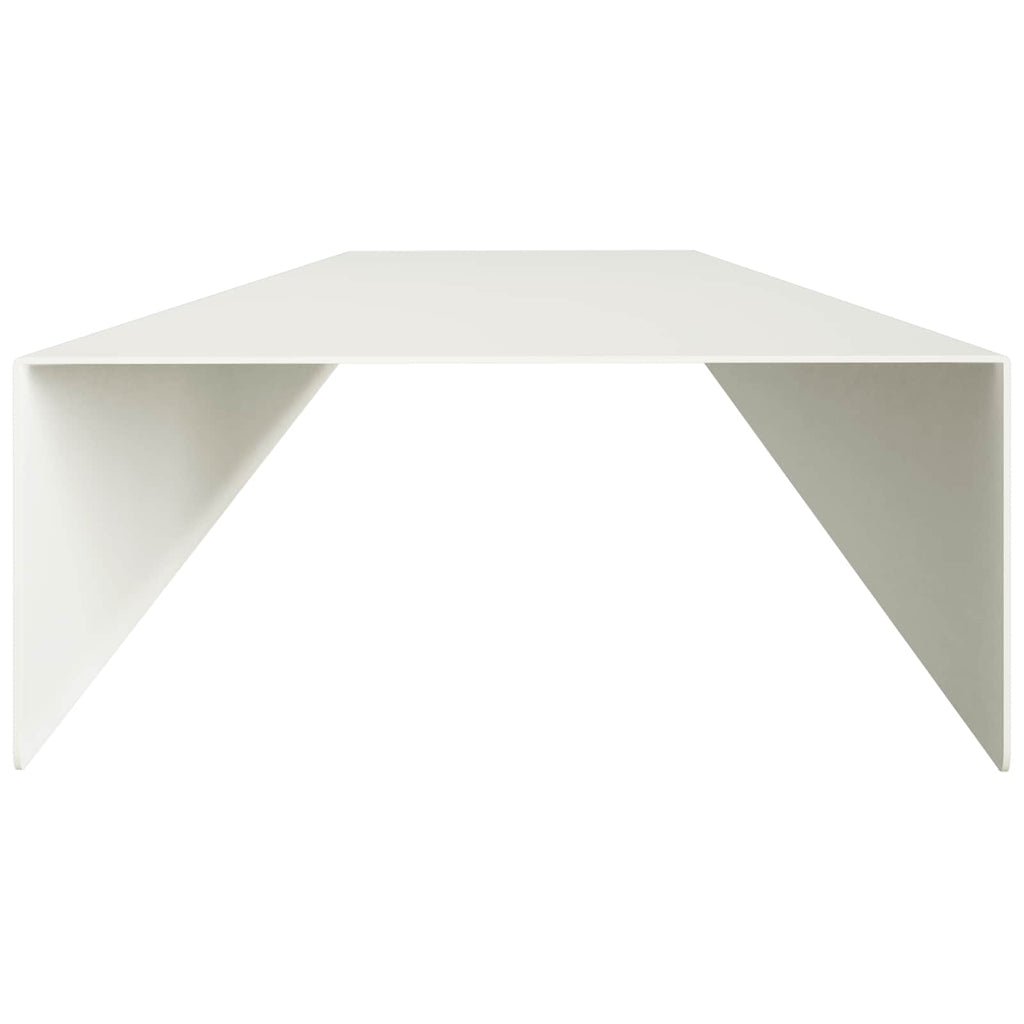 vidaXL Profil nakładkowy ogrodowy 10 szt. 100 x 15 x 5 cm Stal Biały