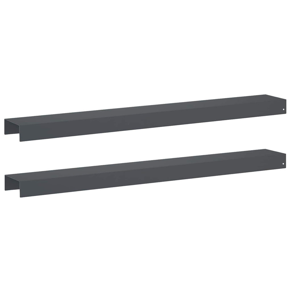 vidaXL Profil nakładkowy ogrodowy 2 szt. 100 x 15 x 5 cm Stal