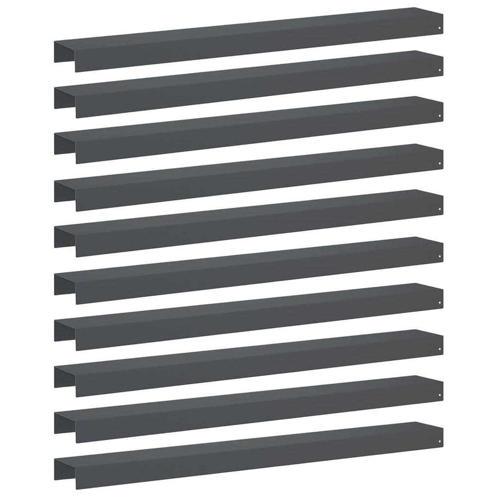 vidaXL Profil nakładkowy ogrodowy 10 szt. 100 x 15 x 5 cm Stal