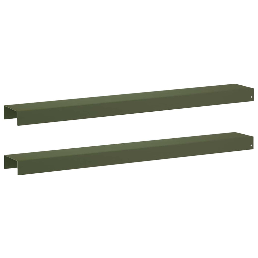 vidaXL Profil nakładkowy ogrodowy 2 szt. 100 x 15 x 5 cm Stal