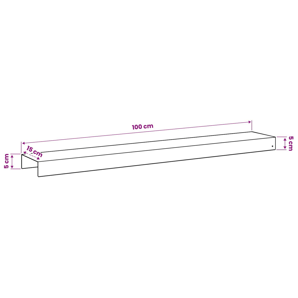 vidaXL Profil nakładkowy ogrodowy 10 szt. 100 x 15 x 5 cm Stal