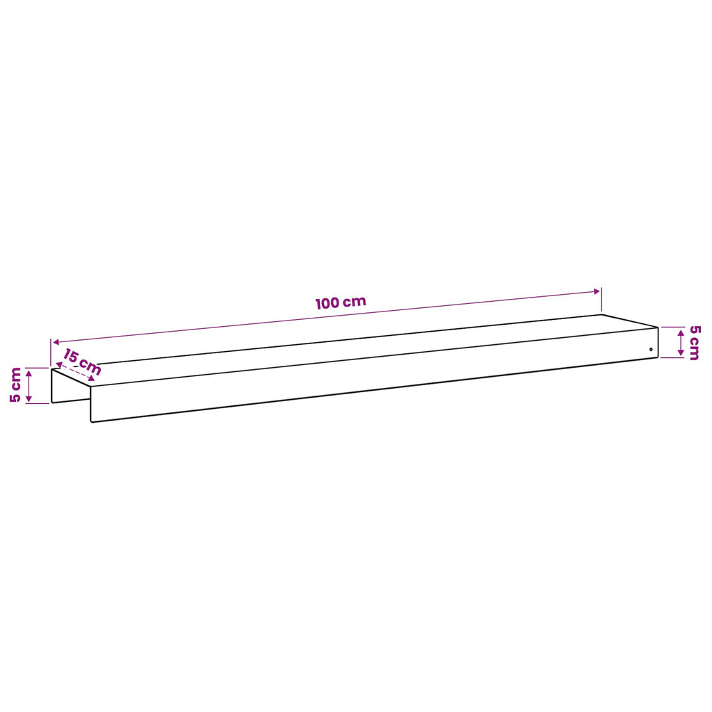 vidaXL Profil nakładkowy ogrodowy 2 szt. 100 x 15 x 5 cm