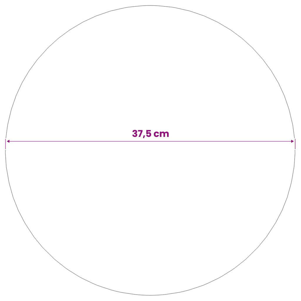 vidaXL Kula lustro Ø 37,5 cm srebrny Stal nierdzewna 201