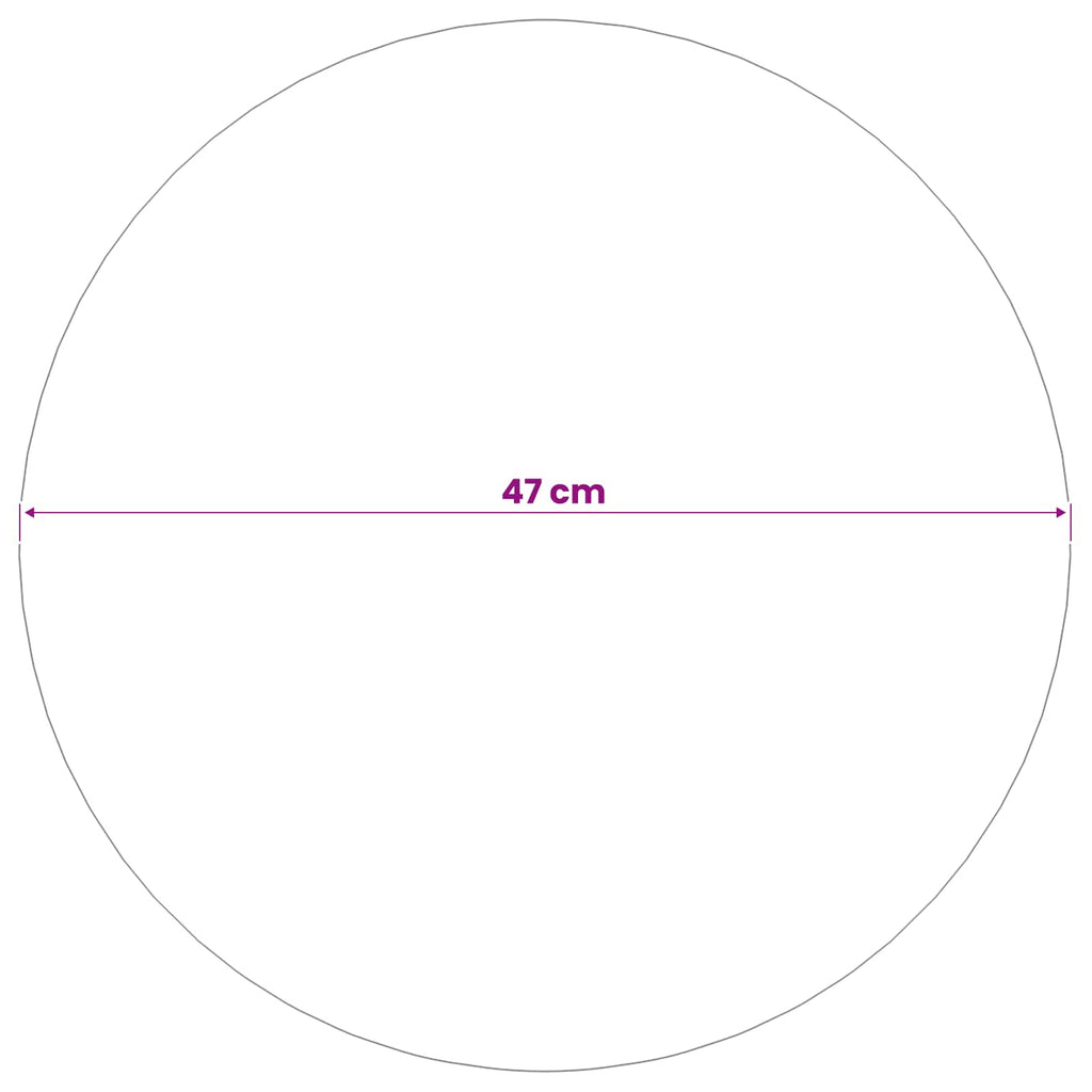 vidaXL Kula lustro Ø 47 cm srebrny Stal nierdzewna 201