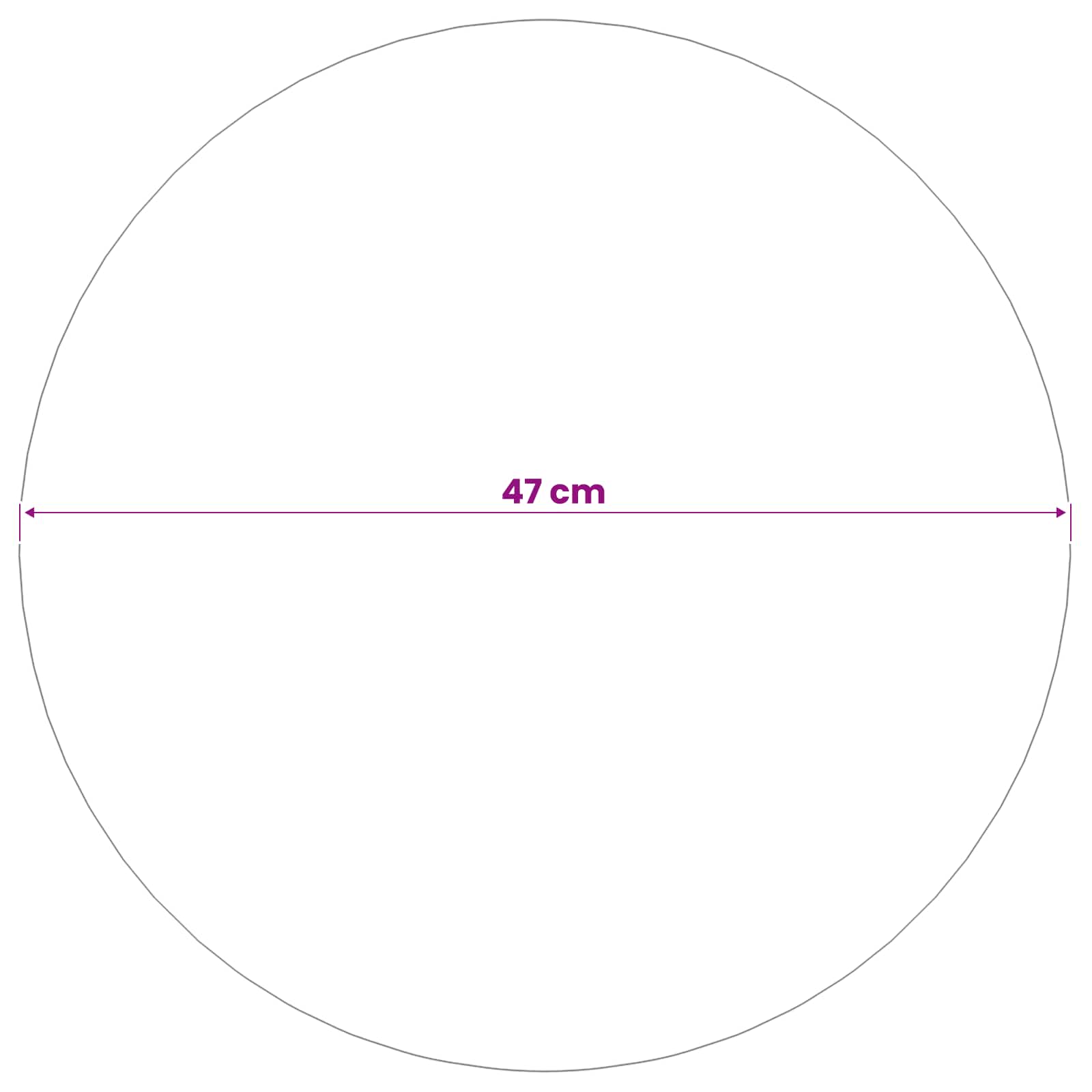 vidaXL Kula lustro Ø 47 cm srebrny Stal nierdzewna 201