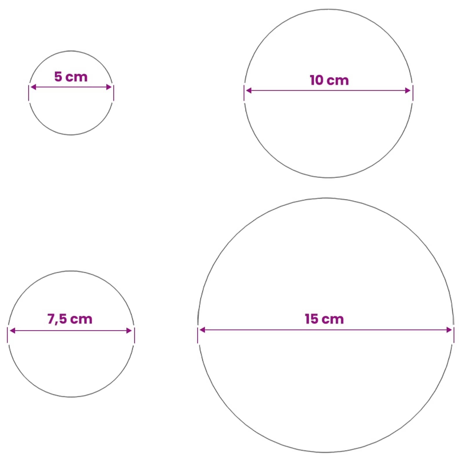 vidaXL Kula lustro 6 szt. Ø 15 cm srebrny Stal nierdzewna 201