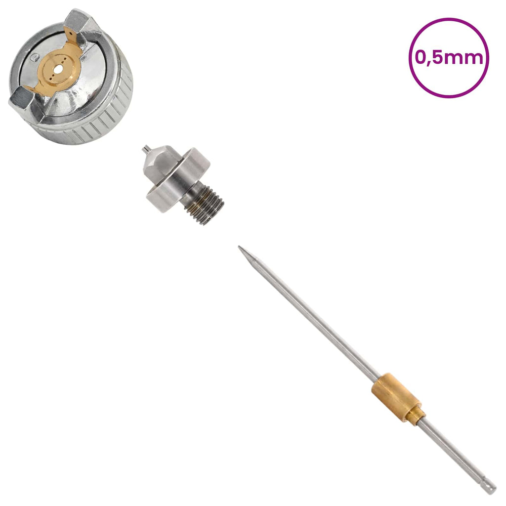 vidaXL Dysza do pistoletu natryskowego HVLP Dysza 0,8 mm srebrny