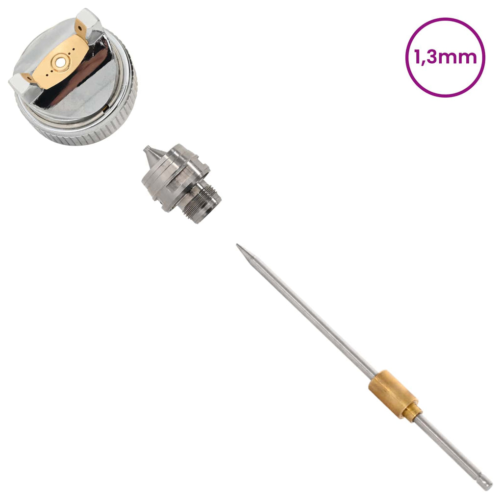vidaXL Dysza do pistoletu natryskowego HVLP Dysza 1,3 mm srebrny