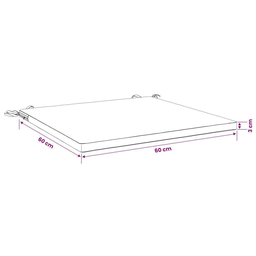 vidaXL Poduszka siedząca 1-częściowa SOEST 100% poliester