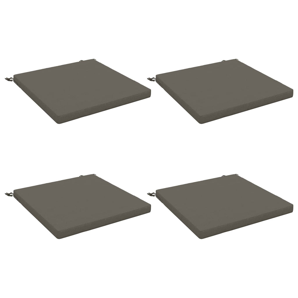 vidaXL Poduszki siedzące 4-częściowe SOEST 4 szt. 100% poliester Szary