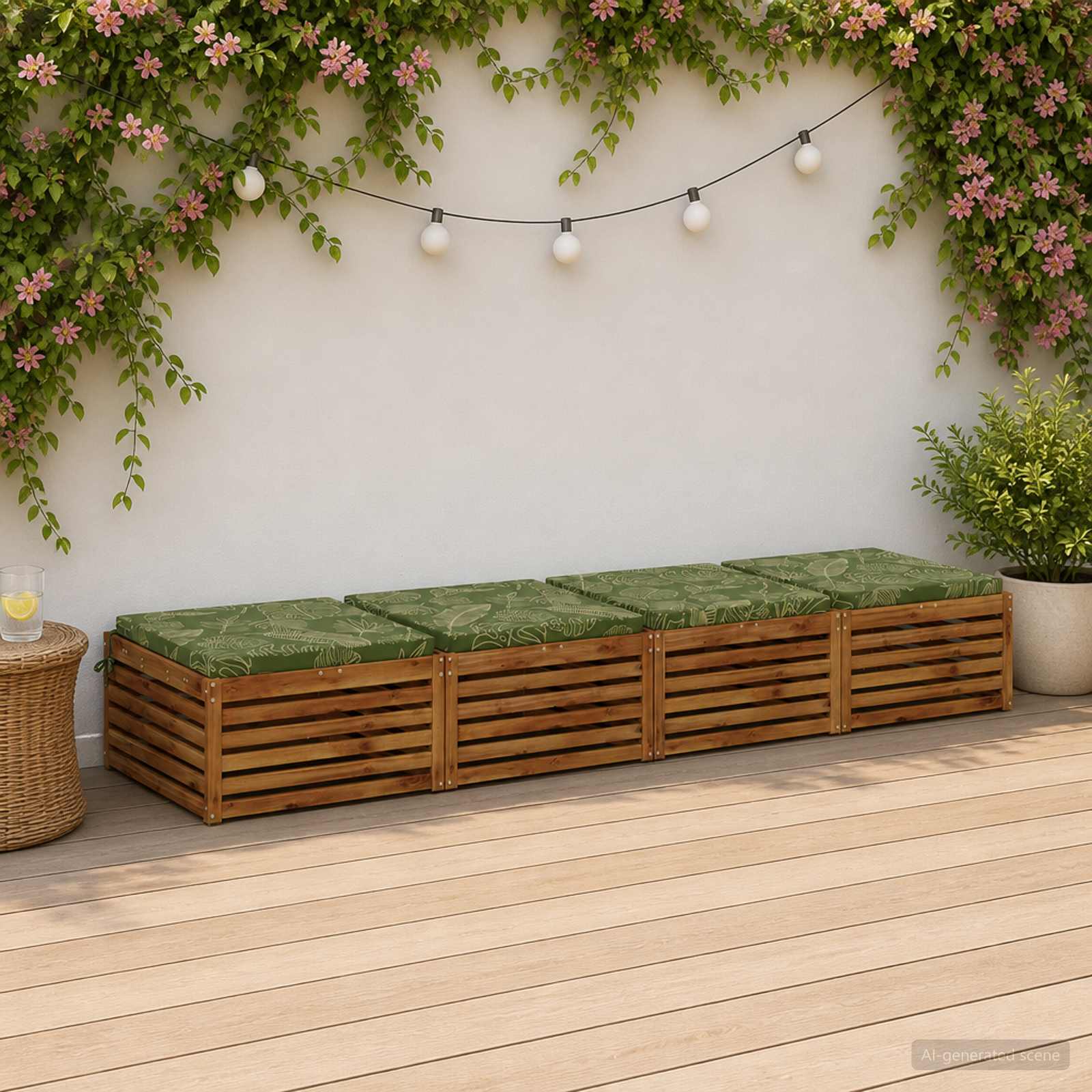 vidaXL Poduszki siedzące 4-częściowe SOEST 4 szt. 100% poliester