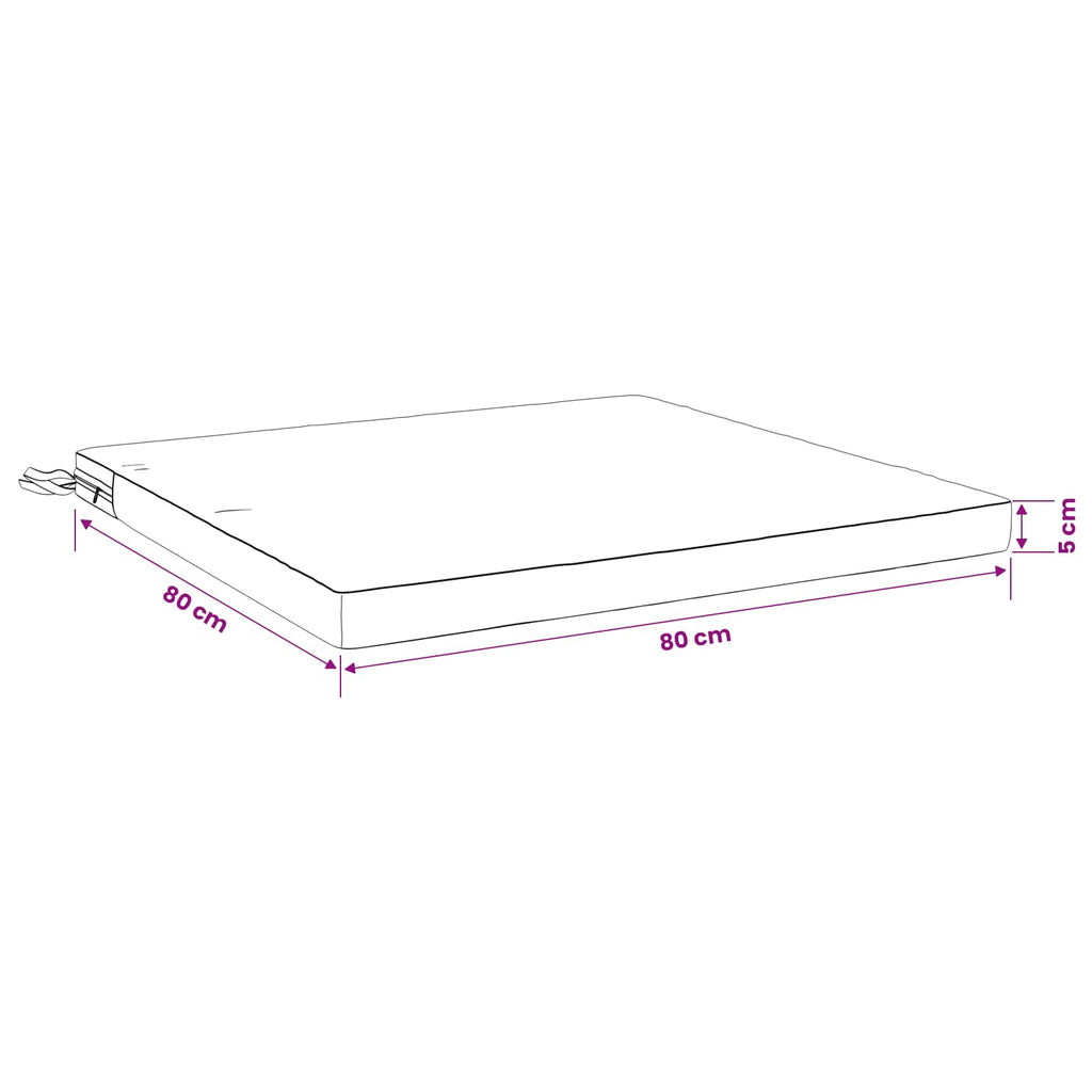 vidaXL Poduszka siedząca 1-częściowa SOEST 100% poliester różowy