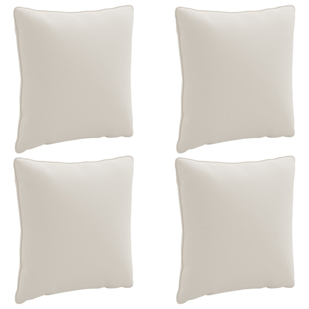 vidaXL Zestaw 4 poduszek na plecy PUTTEN 4 pcs 100% poliester Biały