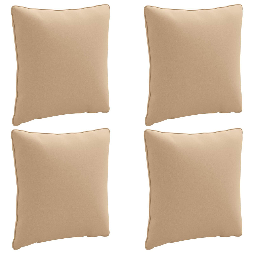 vidaXL Zestaw 4 poduszek na plecy PUTTEN 4 pcs 100% poliester piaskowy