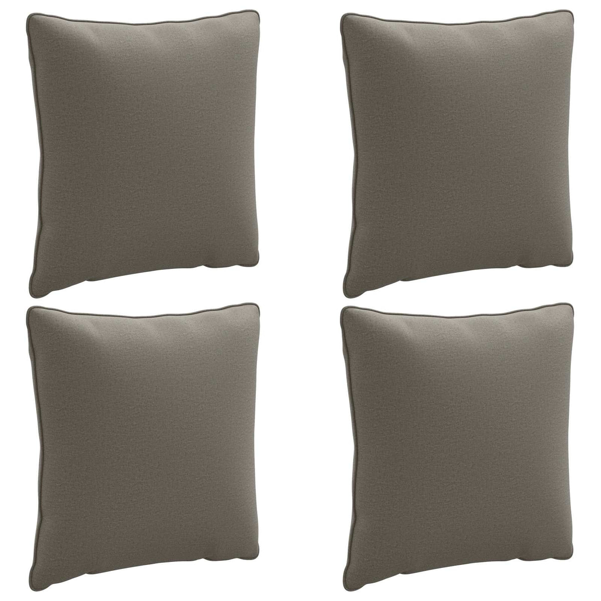 vidaXL Zestaw 4 poduszek na plecy PUTTEN 4 pcs 100% poliester Szary