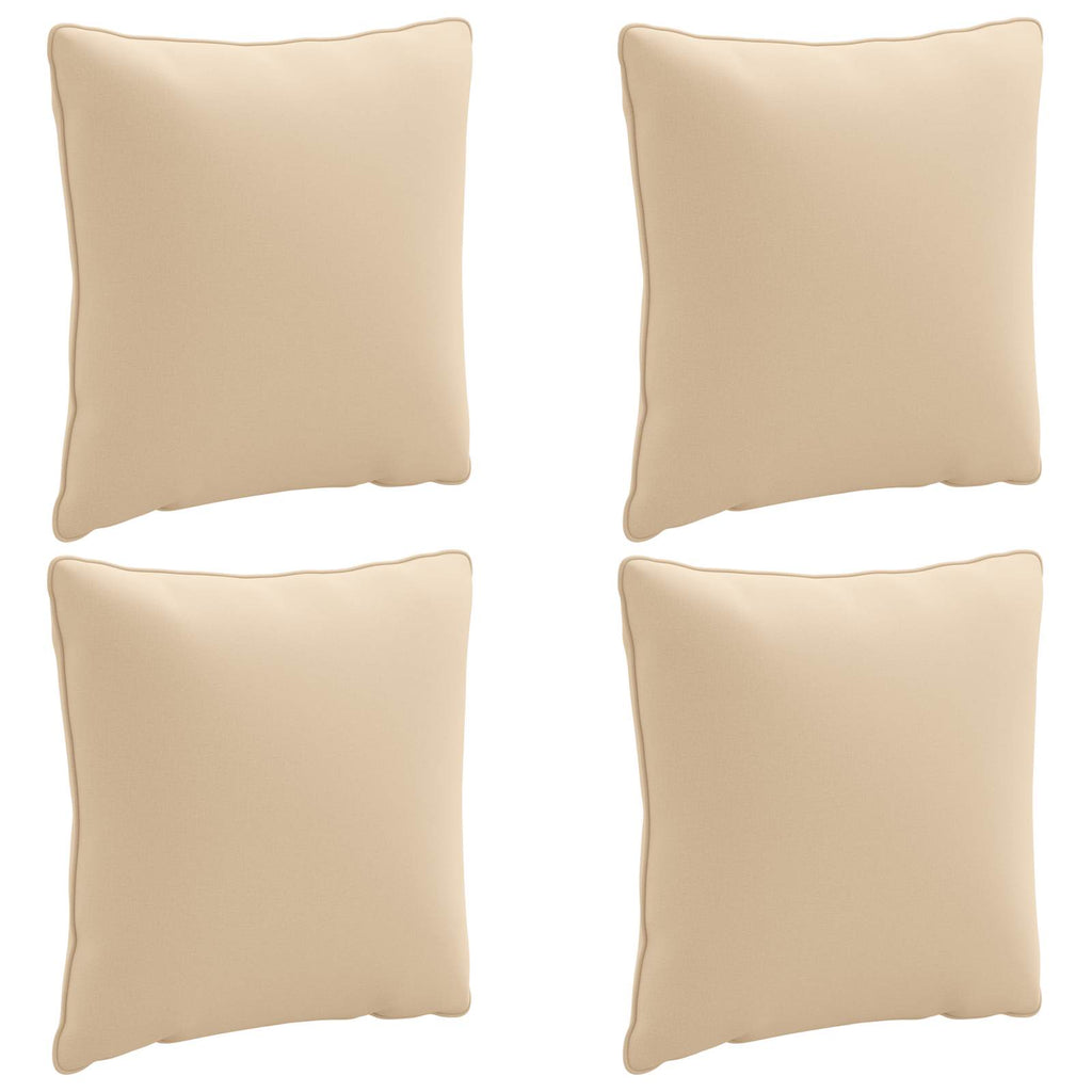 vidaXL Zestaw 4 poduszek na plecy PUTTEN 4 pcs 100% poliester kremowy
