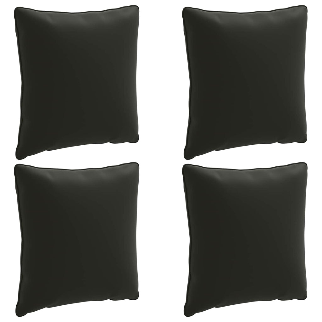 vidaXL Zestaw 4 poduszek na plecy PUTTEN 4 pcs 100% poliester Czarny