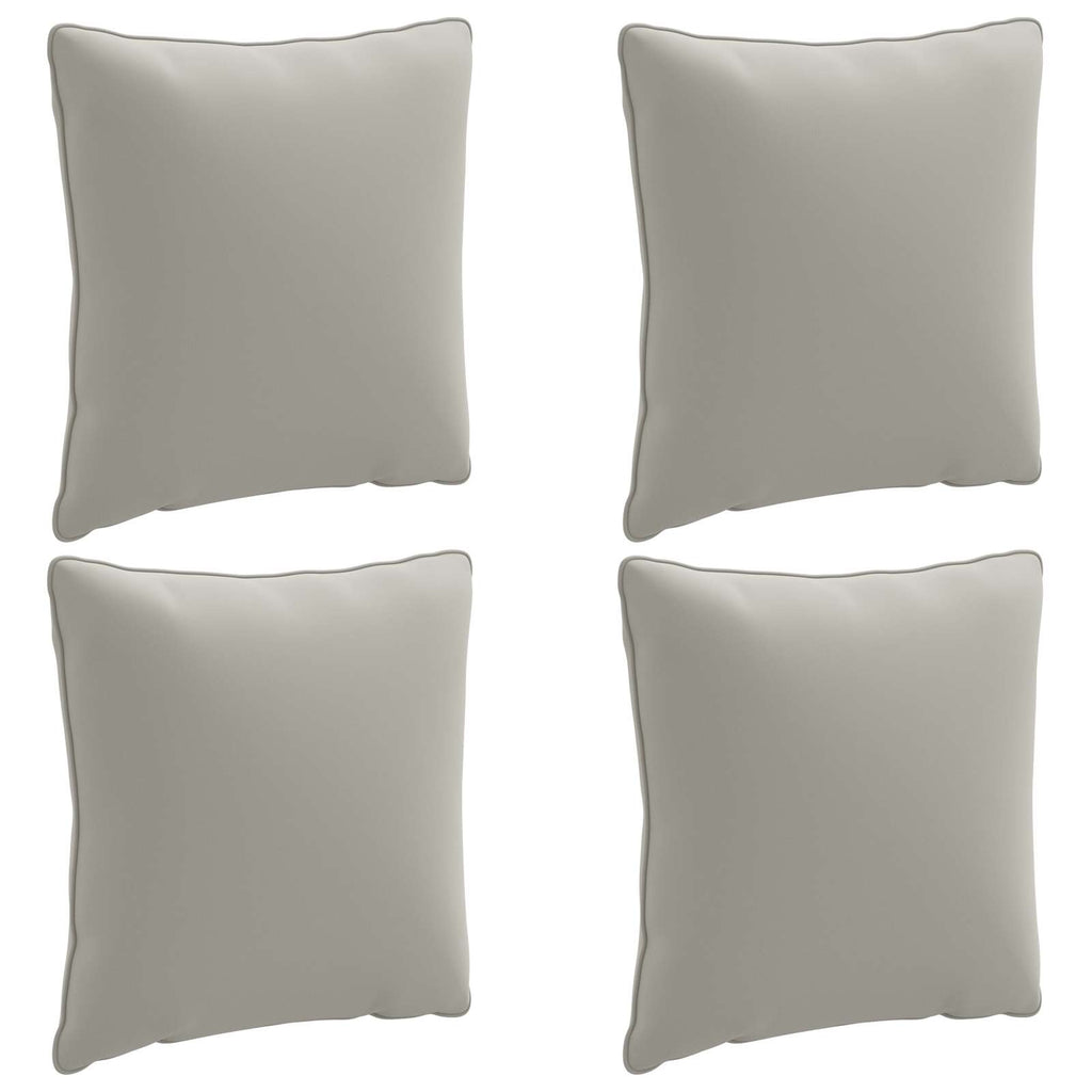 vidaXL Zestaw 4 poduszek na plecy PUTTEN 4 pcs 100% poliester Szary