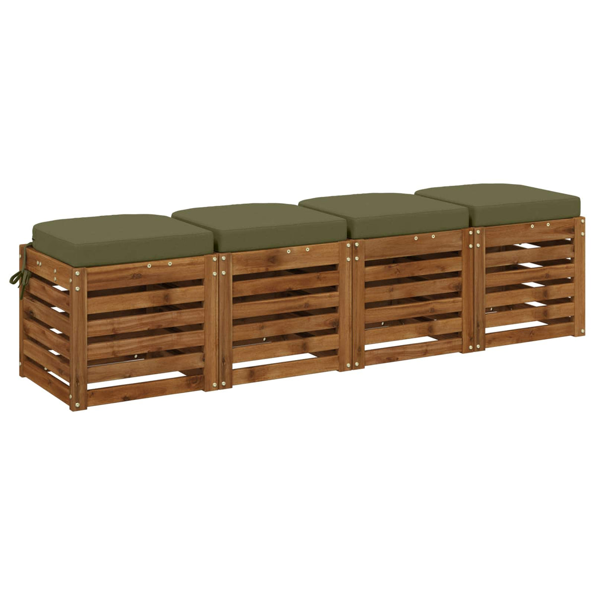 vidaXL Poduszki siedzeniowe 4-częściowe SOEST 4 pcs 100% poliester